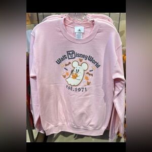 Disney Parks Sweatshirt Pink Ghost xxl. NWT
